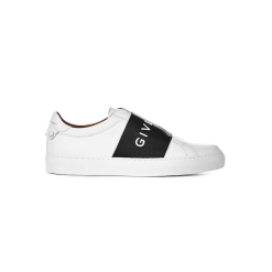 Givenchy Leather Webbing White Black Sneakers G340V001-074